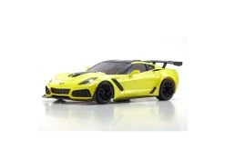 32334Y | Kyosho Mini-Z Chevrolet Corvette ZR1 RWD Electric RTR On Road RC Car - Racing Yellow W/ LEDs