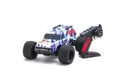 34701T2 | Kyosho 1/10 Mad Wagon VE 4WD Brushless Electric RC Monster Truck - Blue